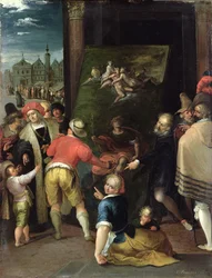 Apelles and the Shoemaker, 1610-15 (olej na miedzi)