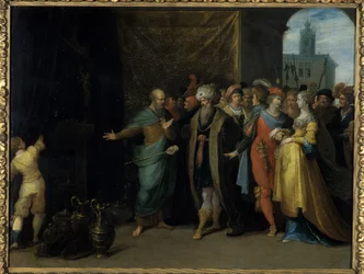Krezus pokazuje Solonowi swoje skarby, 1616-30