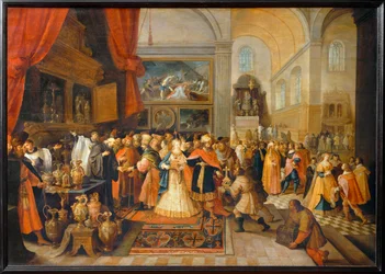 Salomon w skarbcu świątyni