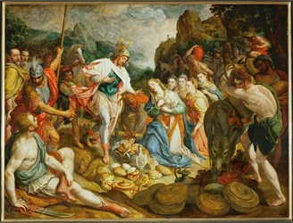 David i Abigail (obraz na drewnie dębowym)