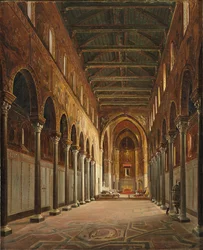 Wnętrze katedry w Monreale Santa Maria Nuova