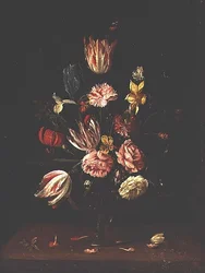 Tulipany, róże, irys i żonkil