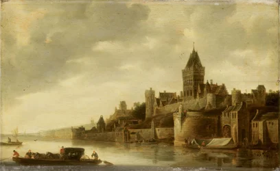 Widok na Valkhof w Nijmegen