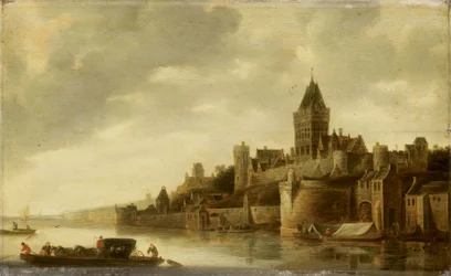 Widok na Valkhof w Nijmegen, ok. 1645-1650 (olej na panelu)