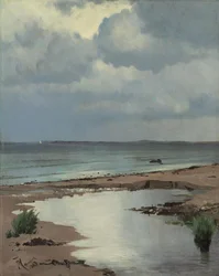 Z plaży w Hornbæk