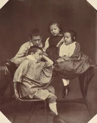 Alfons, Eugen, Marie i Hermine Antoine, lata 50. i 60. XIX wieku.