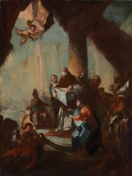 Studium do „Ofiarowania Chrystusa w świątyni” (dla kościoła św. Ulryka w Wiedniu)
