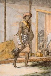 Pan młody, z „Hindusi, czyli opis ich manier, strojów i ceremonii”, c.1808-12 (kolorowa akwaforta)