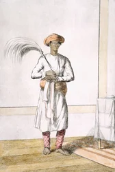 Trzepaczka, z „Hindusi, czyli opis ich manier, strojów i ceremonii”, c.1808-12 (kolorowa akwaforta)