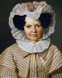 Portret Therese Burger Bischof, obraz Franza Eybla (1806-1880)