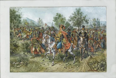 Franz Freiherr von der Trenck i jego pułk, 1903