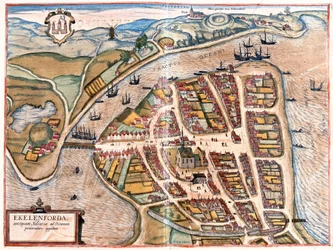 Eckernforde, Niemcy (grawerowanie
