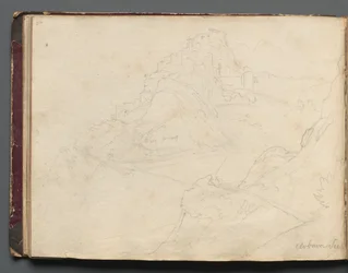 Album z Widokami Rzymu i okolic, Studia krajobrazowe, str. 20b: "Cervera"