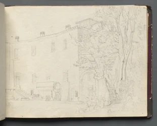 Album z Widokami Rzymu i okolic, Studia krajobrazowe, str. 31a: Rzymskie studium architektoniczne.
