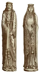 Clovis I i Clotilde jego żona, XII wiek, 1870