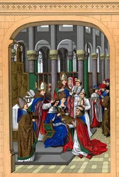 Koronacja Karola V, króla Francji, XIV wiek, 1870.