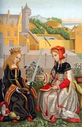 Św. Katarzyna i św. Agnieszka, XV w., 1870 r.