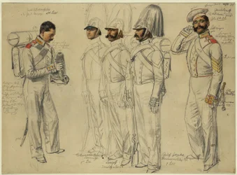 Jacob Kotscheroffskoy, Tschumarinoff Semianoffs, Lumpoff Ismailoff, Sokoloff, feldfebel Gewdokimoff