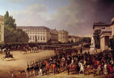 Plac Opery Wojskowej w Berlinie Obraz Franza Krugera (1797-1857) 1822 nd. 2,49 X 3,74 m Berlin, Galeria Narodowa
