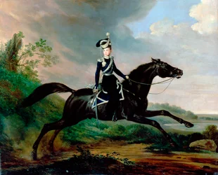 „Portret konny wielkiego księcia Aleksandra Nikołajewicza”, 1818-1881, 1832.