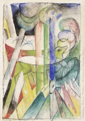 Koza górska; Bergziegen, 1914