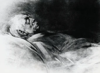 Otto von Bismarck (1815-1898) na łożu śmierci