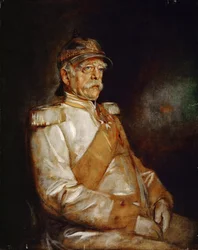 Portret Otto von Bismarcka (1815-1898), autorstwa Lenbacha, Franza, von (1836-1904). olej na płótnie