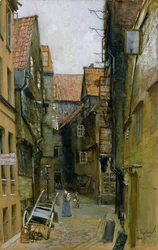 Ulica Matthiasstrasse w Hamburgu, 1891 r.