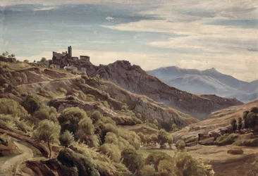 Widok na Olevano (tablica)