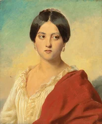 Portret włoskiej dziewczyny, połowa długości, ok. 1834