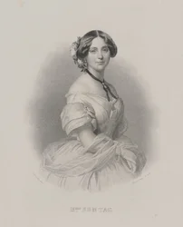 Portret śpiewaczki operowej Henriette Sontag 1806-1854, ok. 1930 r. 1850.