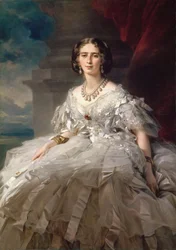 Princesse Tatiana Youssoupov (Ioussoupov, Youssoupoff ) - Portret księżniczki Tatiany Jusupowej (1828-1879), autorstwa Winterhaltera, Franza Xaviera (1805-1873). olej na płótnie, ok. 1858. Wymiar: 148x104 cm. Państwowy Ermitaż w Petersburgu