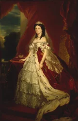Księżna Augusta Sachsen-Weimar-Eisenach 1811-1890, królowa Prus, ok. 1859.