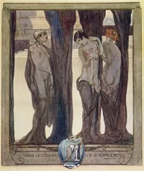 Ilustracja z „Boskiej komedii” Dantego, Czyściec, Pieśń XXIII. 102