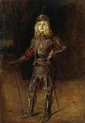 Marion Lenbach w Ritterrüstung
