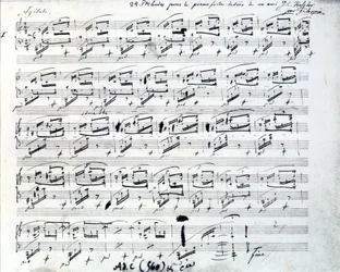 Nuty do Preludium I na fortepian Fryderyka Chopina (1810 - 1849), polskiego kompozytora.