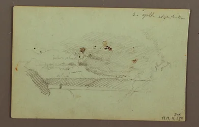 Rysunek American Falls Under a Cloudy Sky, rzeka Niagara, prawdopodobnie 1856 r.