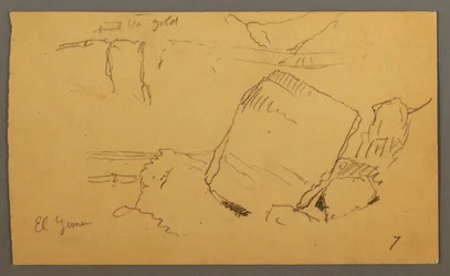 Rysunek, Głazy, prawdopodobnie luty 1868 r.