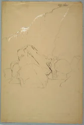 Rysunek, Głazy, Bank Kanadyjski, 1858 r.