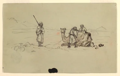 Rysunek, Charing a Dromedary, luty 1868 r.