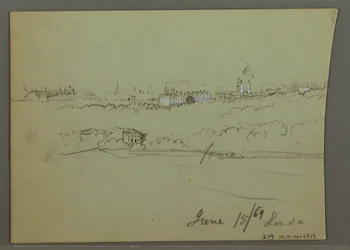 Rysunek, City of London, prawdopodobnie 1869 r.