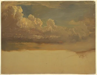 Rysunek, Studium chmury, marzec 1871 r.