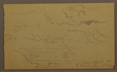 Rysunek, Studium chmury, prawdopodobnie 1860