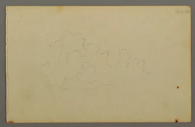 Rysunek, Chmury, 1844