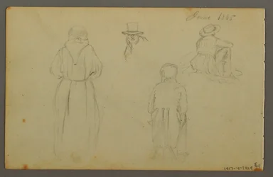 Rysunek, Chmury, 1844