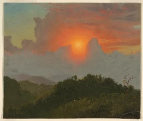 Rysunek, pochmurne niebo, sierpień 1865 r.