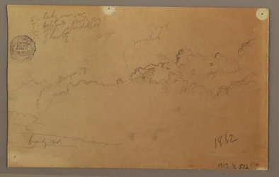 Rysunek, Pochmurne niebo, 1863 r.