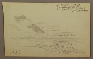 Rysunek, Pochmurne niebo, 1867 r.