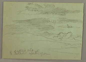 Rysunek, Pochmurne niebo, 1871 r.