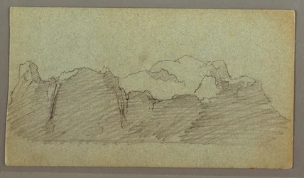 Rysunek, pływająca góra lodowa, prawdopodobnie czerwiec 1874 r.